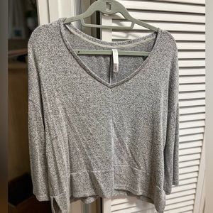 Grey V neck sweater